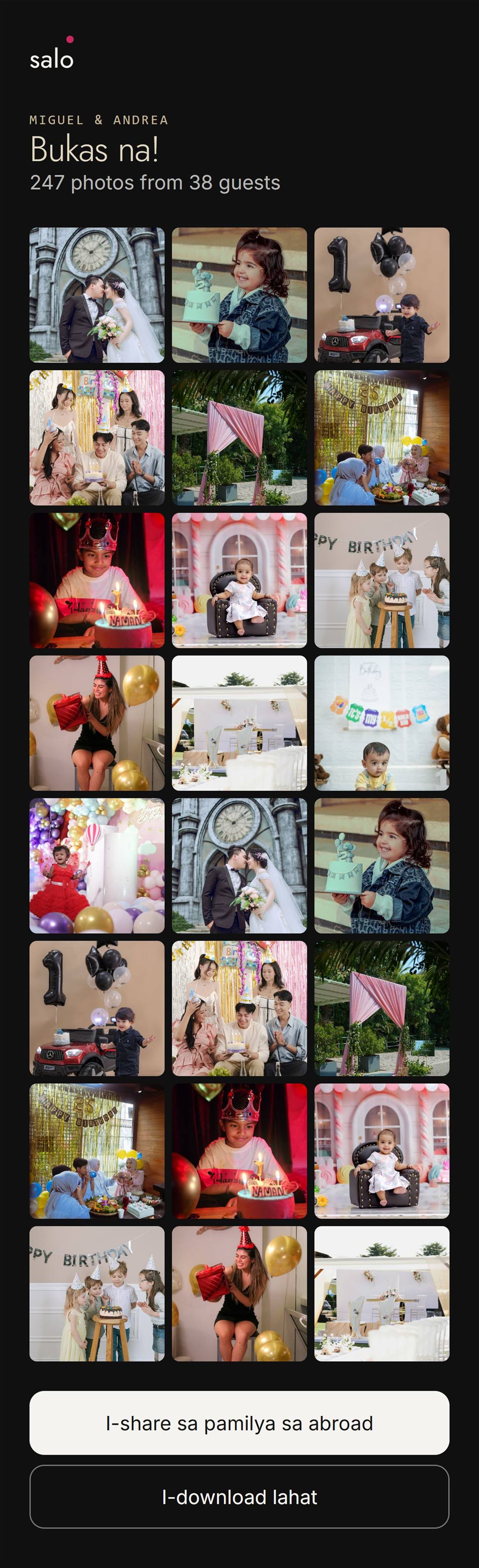 Salo revealed album view